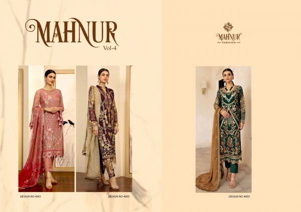 Mahnur 4 Bridal Wear Designer Georgette Salwar Suits Collection